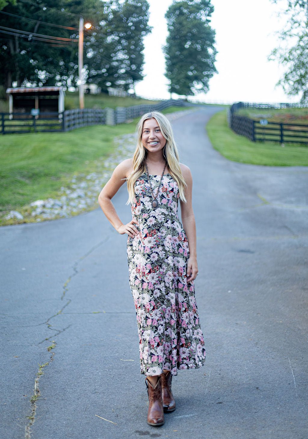 Wrangler Retro® Americana Maxi Dress - Pink - 112382615 - Double C Western SupplyWrangler