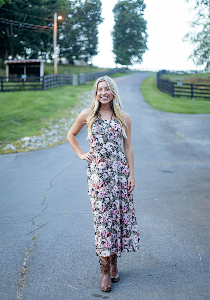 Wrangler Retro® Americana Maxi Dress - Pink - 112382615 - Double C Western SupplyWrangler