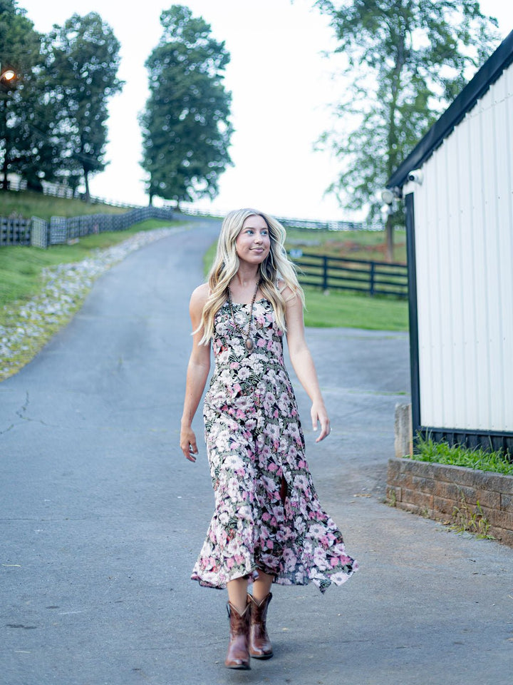 Wrangler Retro® Americana Maxi Dress - Pink - 112382615 - Double C Western SupplyWrangler