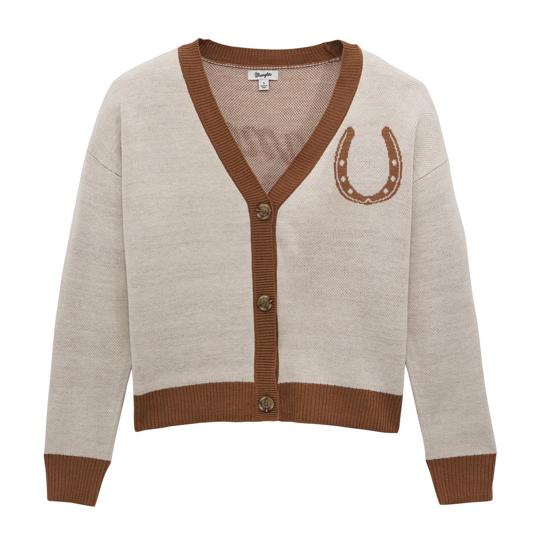 Wrangler Retro® Americana Sweater Cardigan - Cream - 112385400 - Double C Western SupplyWrangler