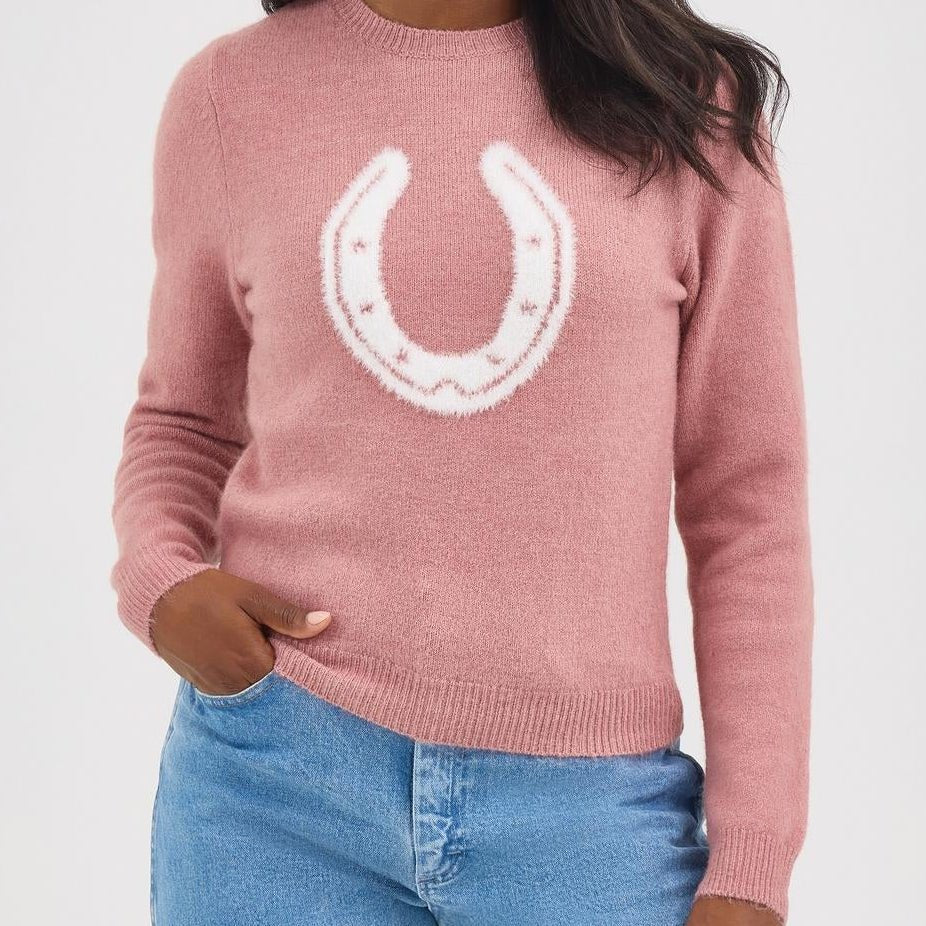 Wrangler Retro® Americana Sweater - Pink 112367342 - Double C Western SupplyWrangler