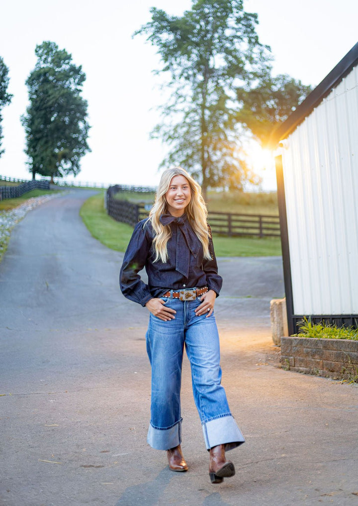 Wrangler Retro® Bailey Wide Leg Jean - High Rise - Milena - 112382266 - Double C Western SupplyWrangler