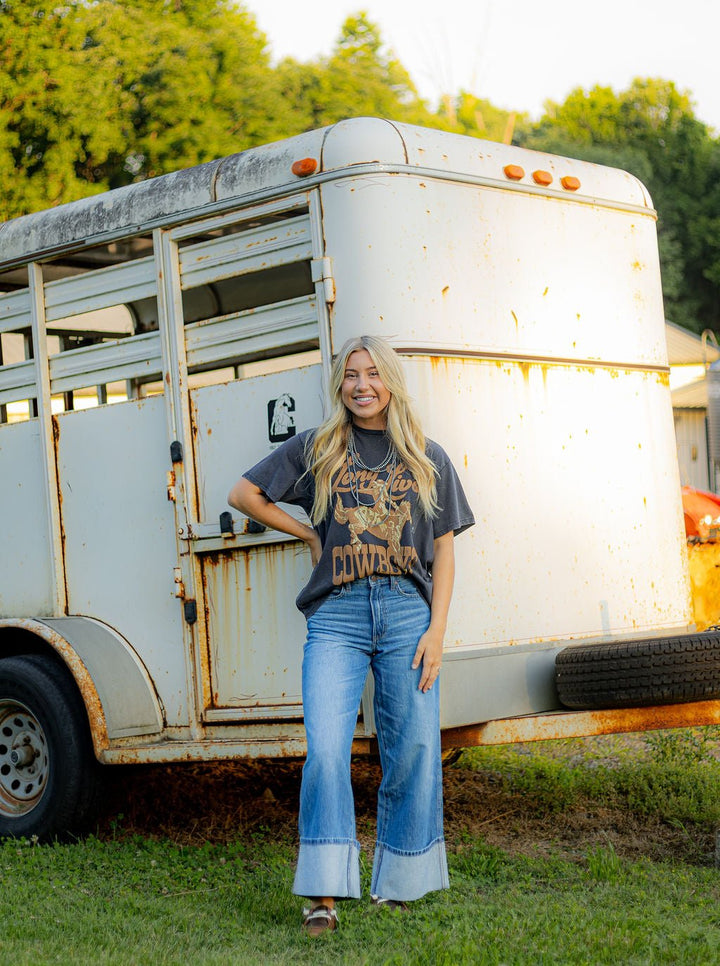 Wrangler Retro® Bailey Wide Leg Jean - High Rise - Milena - 112382266 - Double C Western SupplyWrangler