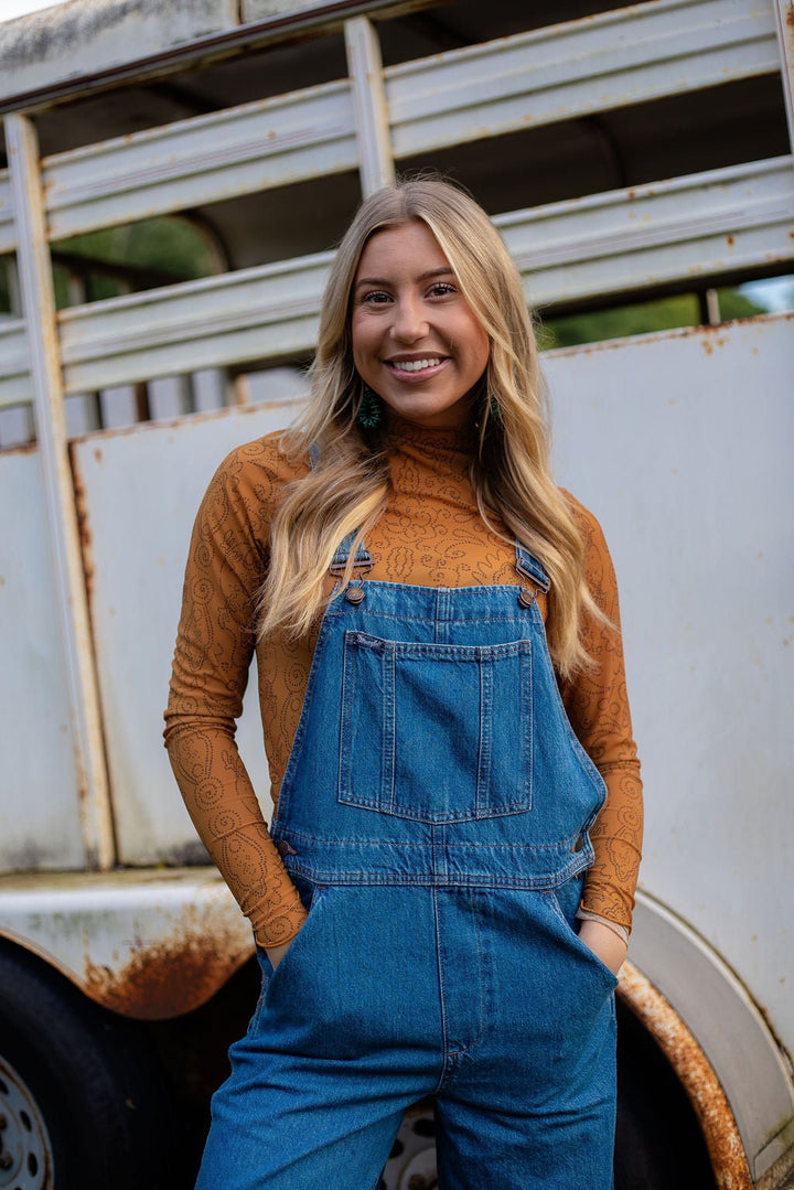 Wrangler Retro® Bailey Wide Leg Overall - High Rise - Denver - 112382268 - Double C Western SupplyWrangler