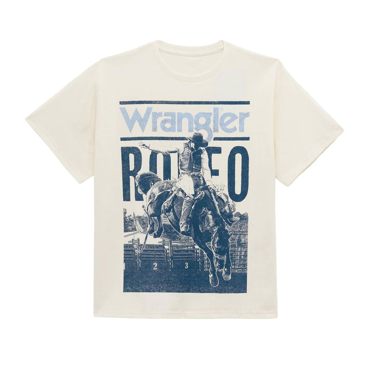 Wrangler Retro® Graphic Short Sleeve T-Shirt - Girlfriend Fit - Egret - 112379646 - Double C Western SupplyWrangler