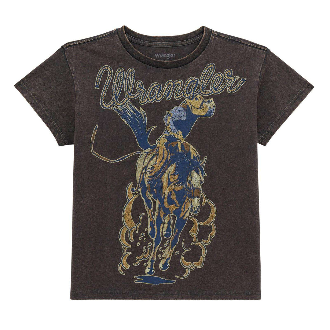 Wrangler Retro® Graphic Short Sleeve T-Shirt - Regular Fit - Phantom - 112379667 - Double C Western SupplyWrangler