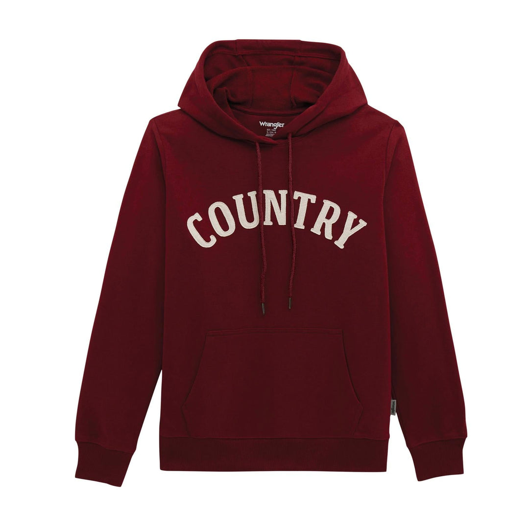 Wrangler Retro® Hoodie - Regular Fit - Pomergranate - 112380252 - Double C Western SupplyWrangler