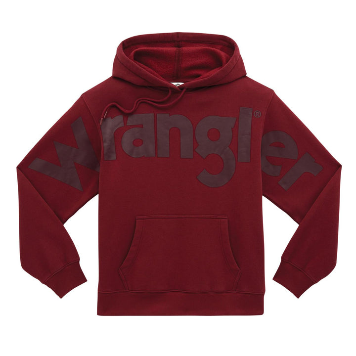 Wrangler Retro® Punchy Logo Hoodie - Burgundy - 112382644 - Double C Western SupplyWrangler