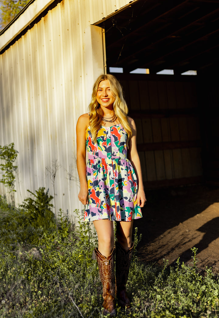 Wrangler Retro® Punchy Sleeveless Snap Dress Green | 112379516 - Double C Western SupplyWrangler