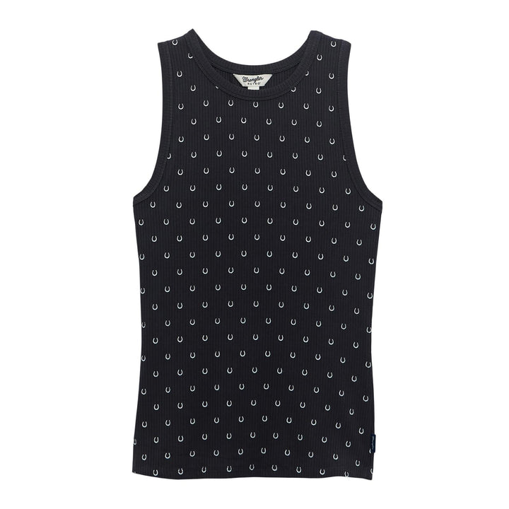 Wrangler Retro® Punchy Tank Top - Black 112375060 - Double C Western SupplyWrangler