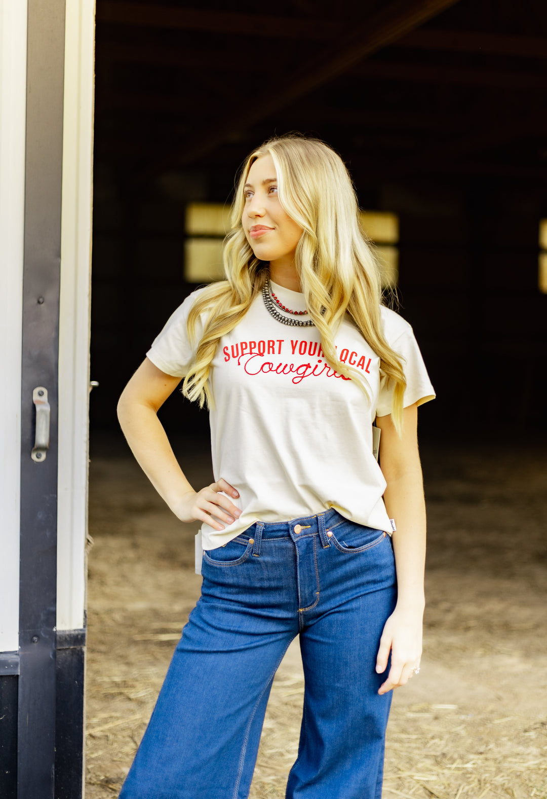 Wrangler Retro® Short Sleeve T-Shirt Regular Fit Antique White | 112375864 - Double C Western SupplyWrangler