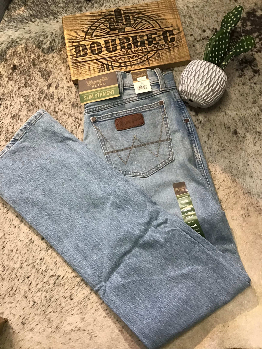 Wrangler Retro® Slim Straight Jean - Mendenhall - Double C Western SupplyWrangler