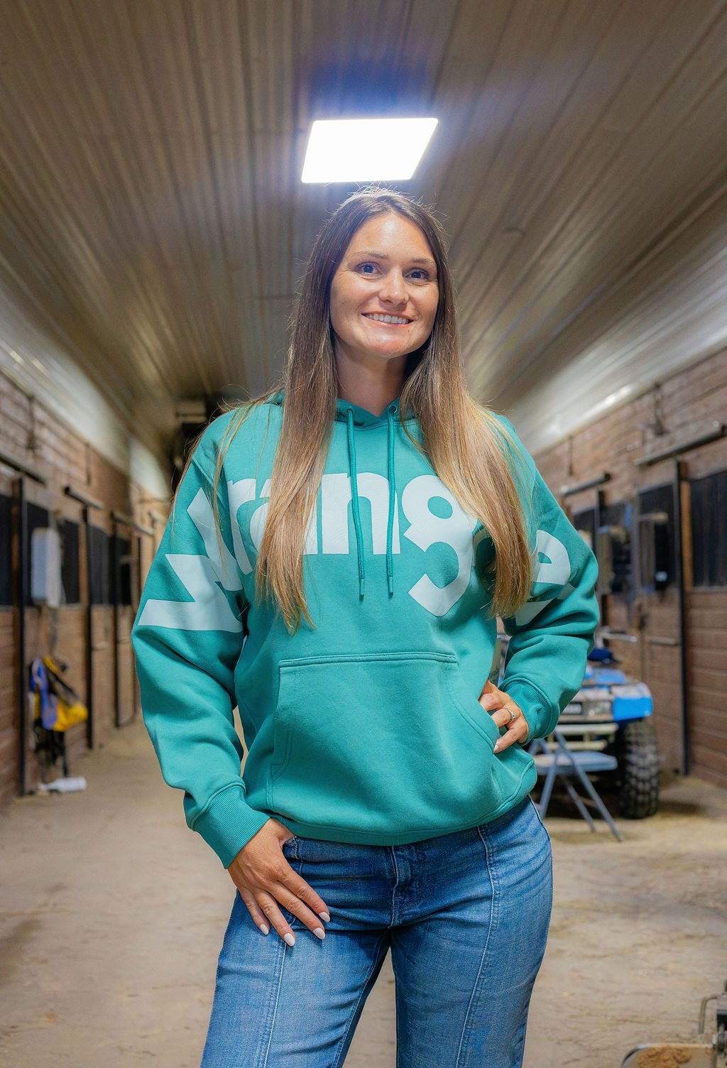 Wrangler Retro® Vintage Logo Hoodie - Turquoise - 112382680 - Double C Western SupplyWrangler