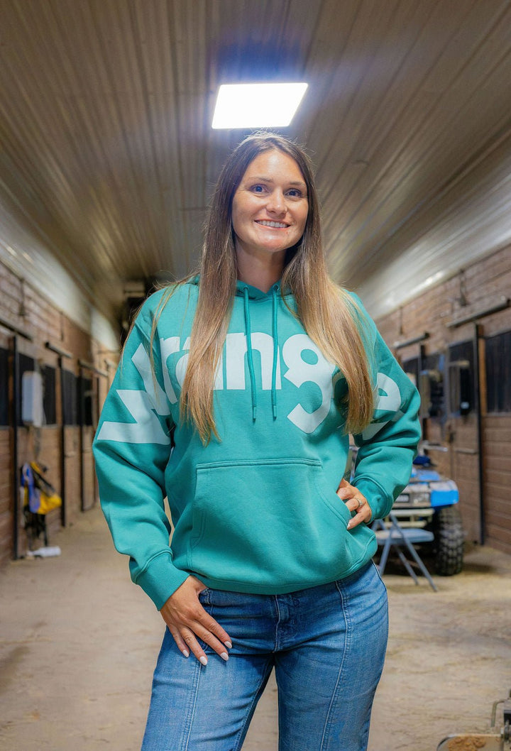 Wrangler Retro® Vintage Logo Hoodie - Turquoise - 112382680 - Double C Western SupplyWrangler