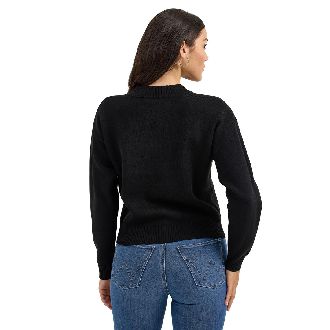 Wrangler Retro® Western Vintage Sweater Crew - Black 112367597 - Double C Western SupplyWRANGLER