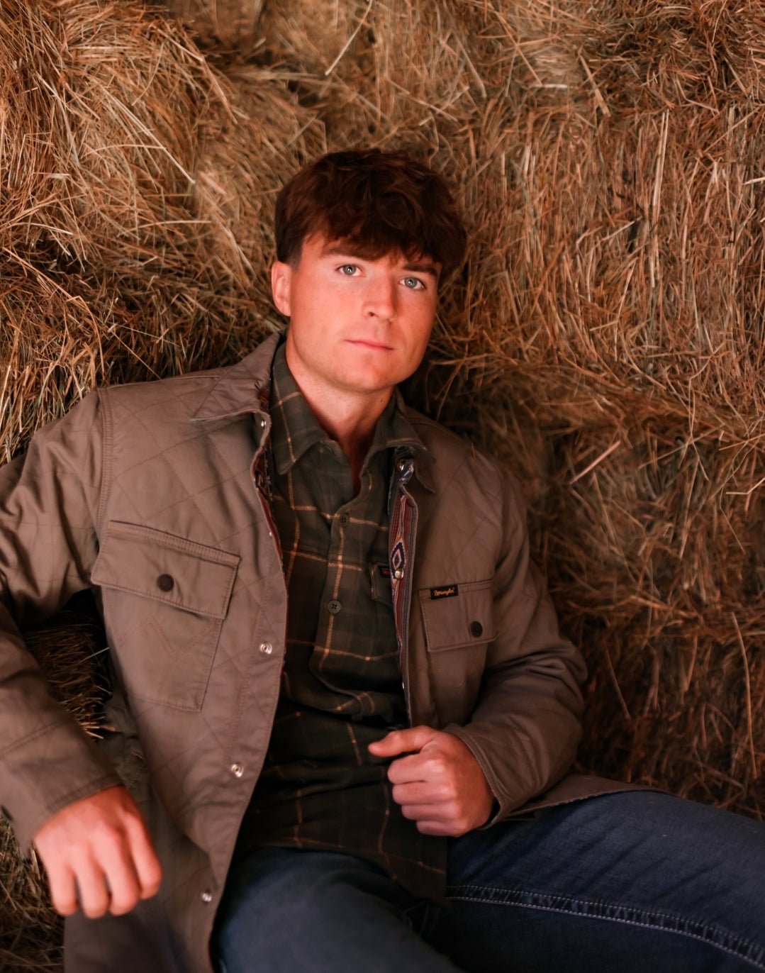 Wrangler® Reversible Jacket - Chocolate Chip 112368205 - Double C Western SupplyWrangler