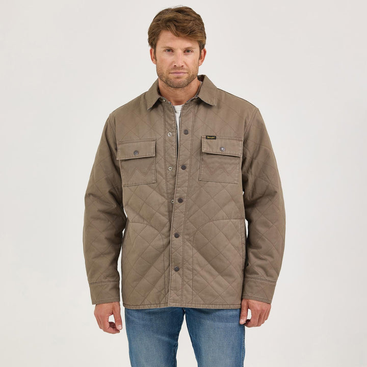 Wrangler® Reversible Jacket - Chocolate Chip 112368205 - Double C Western SupplyWrangler