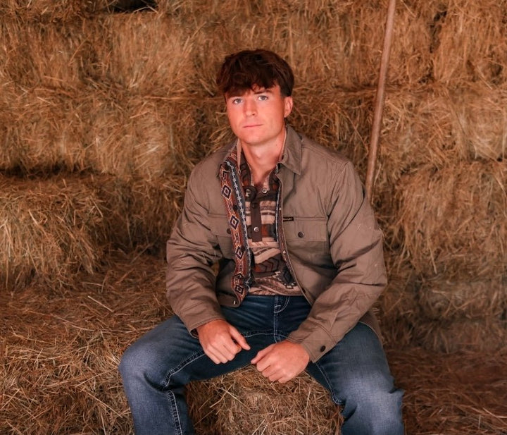Wrangler® Reversible Jacket - Chocolate Chip 112368205 - Double C Western SupplyWrangler