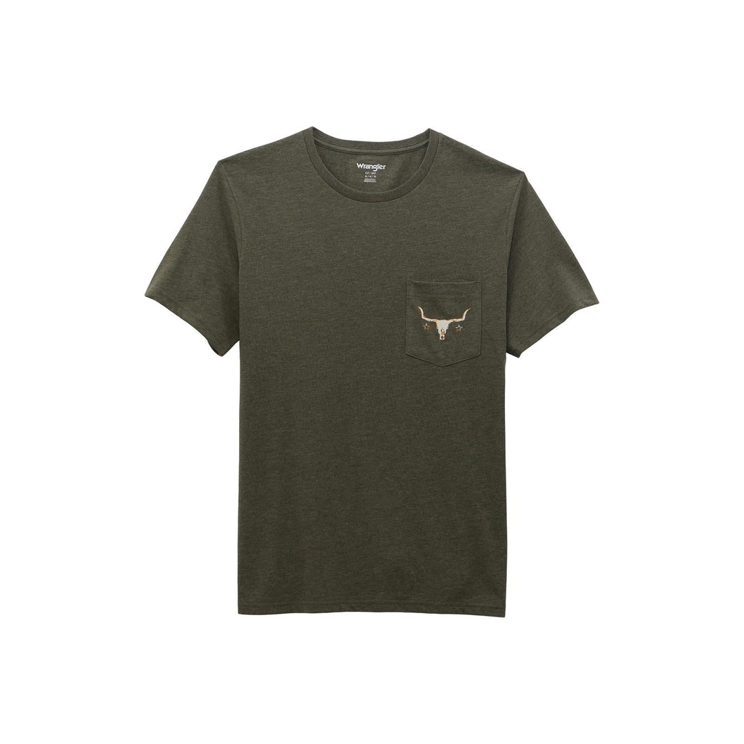 Wrangler® Short Sleeve Pocket T-Shirt - Regular Fit 112368652 - Double C Western SupplyWrangler