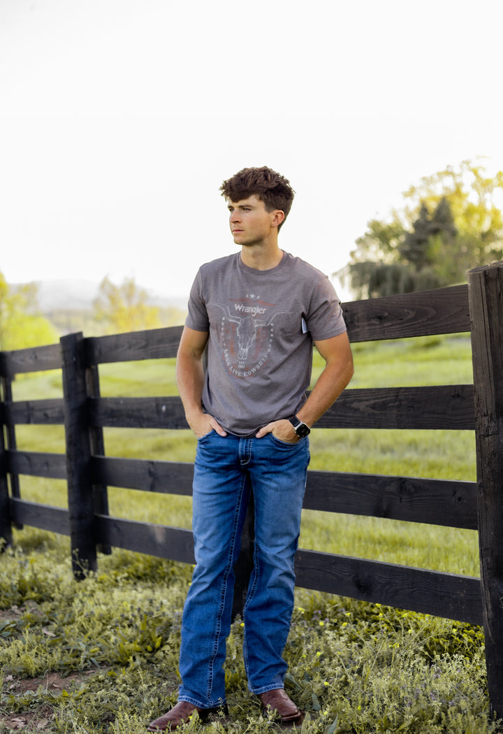 Wrangler® Short Sleeve T-Shirt - Regular Fit 112368645 - Double C Western SupplyWrangler