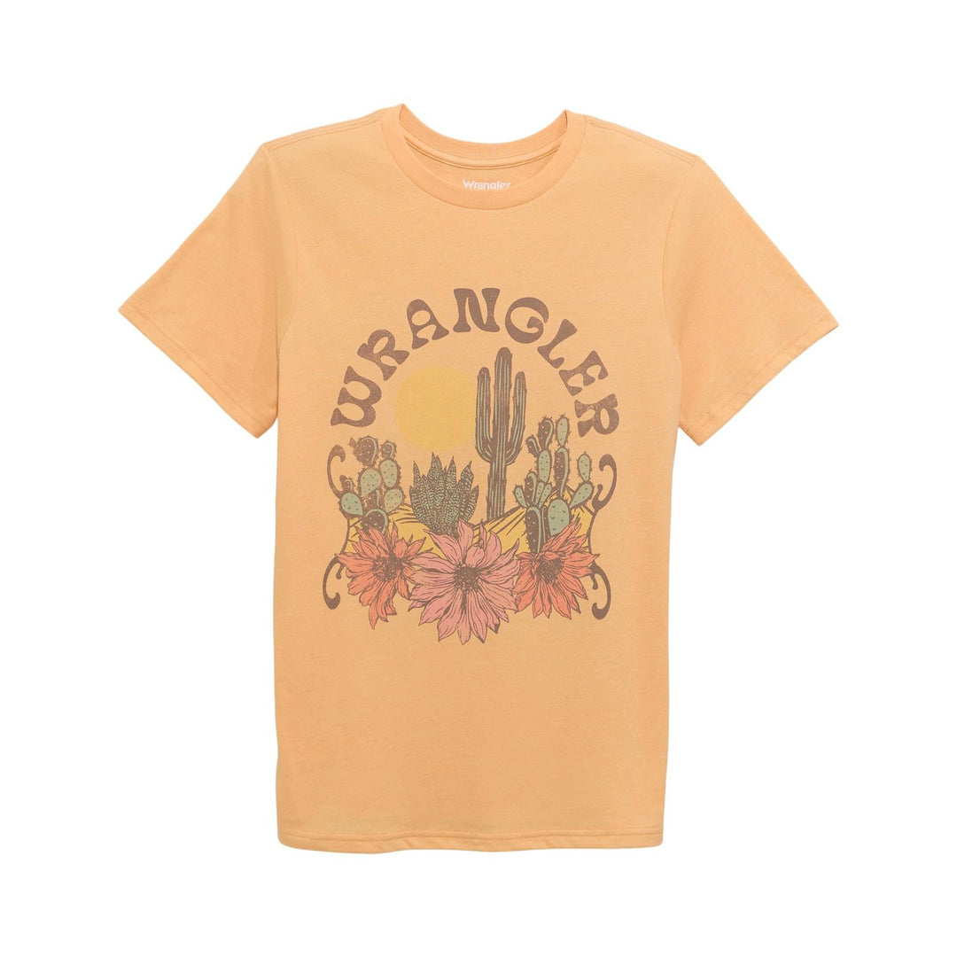 Wrangler® Short Sleeve T-Shirt - Regular Fit - Apricot Wash Heather 112372969 - Double C Western SupplyWrangler