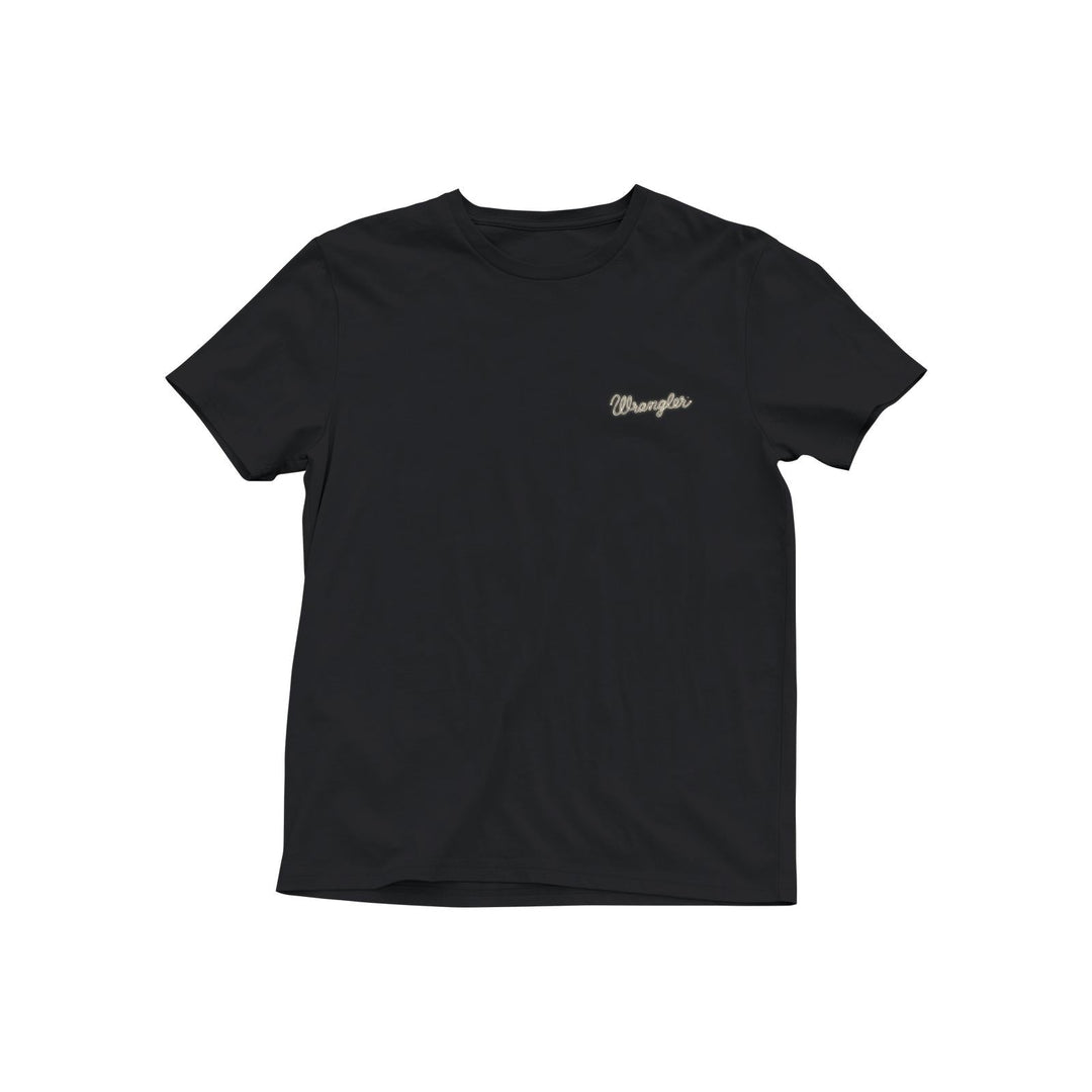 Wrangler® Short Sleeve T-Shirt - Regular Fit - Black Beauty 112368638 - Double C Western SupplyWrangler