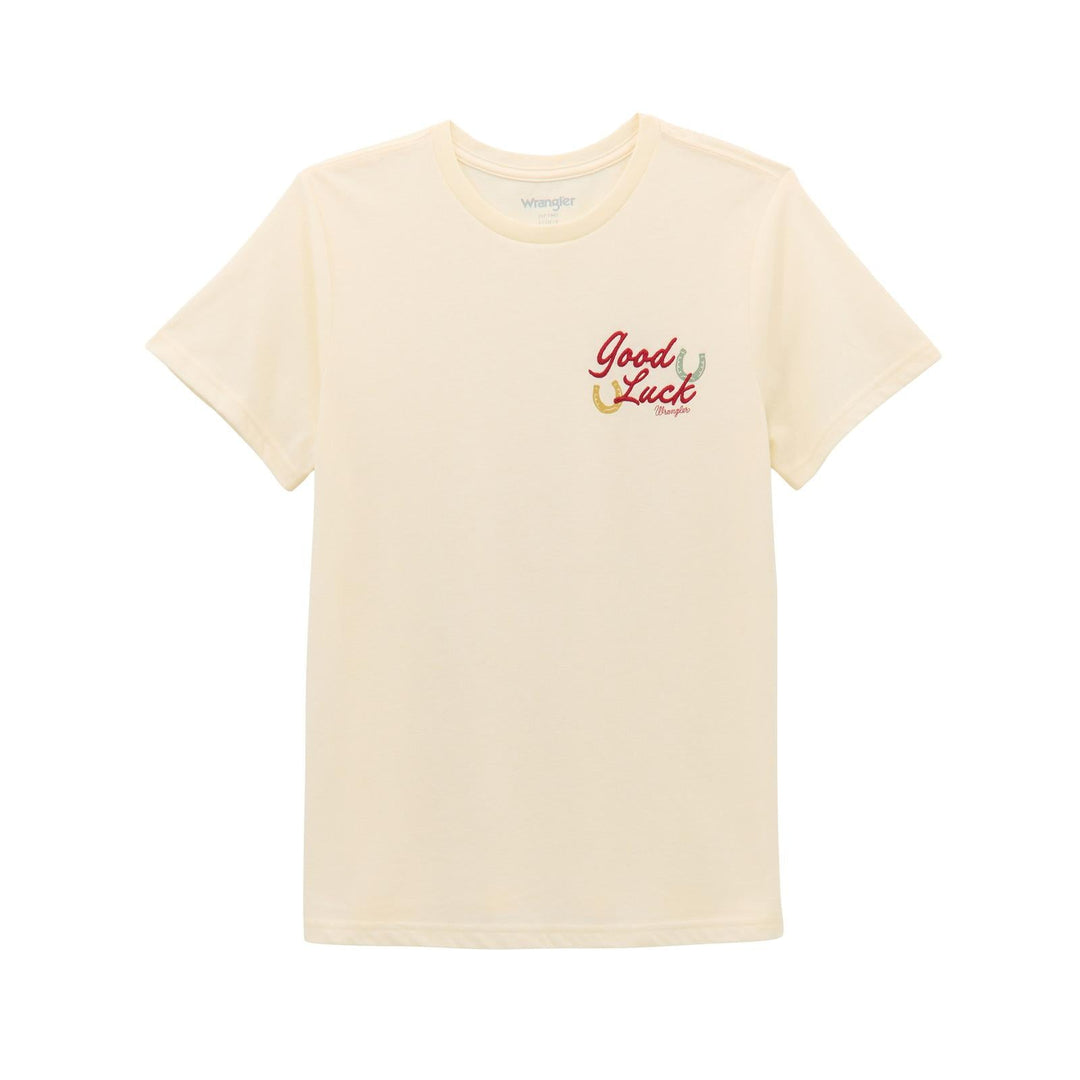 Wrangler® Short Sleeve T-Shirt - Regular Fit - Egret Heather 112365139 - Double C Western SupplyWrangler