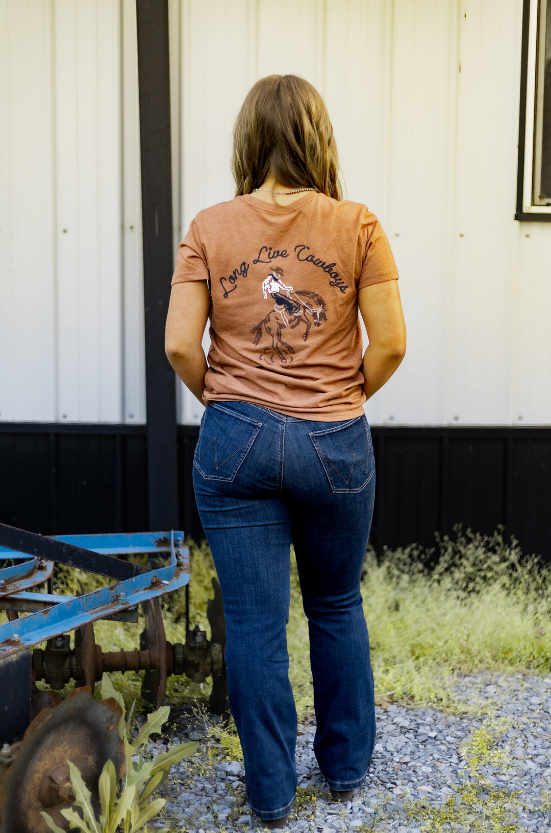 Wrangler® Short Sleeve T-Shirt Regular Fit Rawhide Heather | 112375852 - Double C Western SupplyWrangler