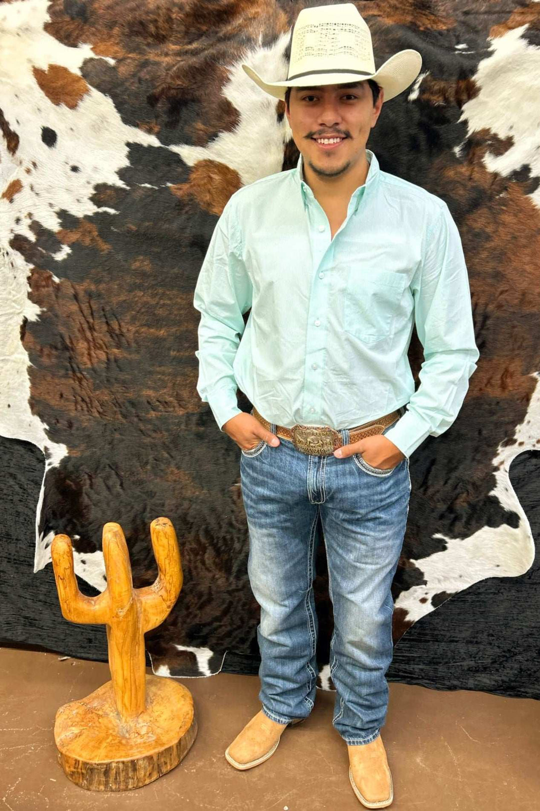 Wrangler® X Cody Johnson Long Sleeve Shirt - Classic Fit - Ceramic - Double C Western SupplyWrangler