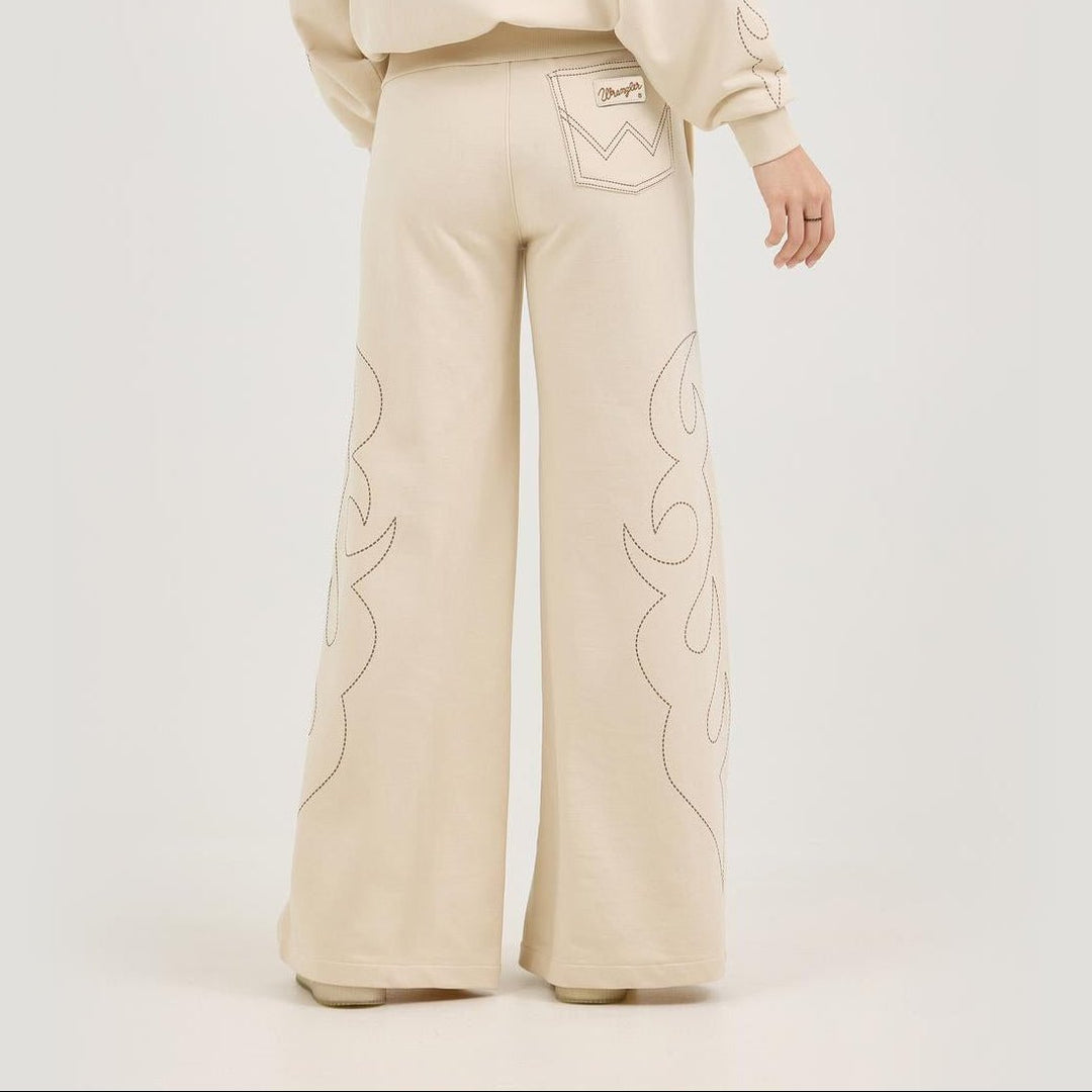Wrangler® X Lainey Wilson Cowboy Sweatpants - Cream 112375657 - Double C Western SupplyWrangler