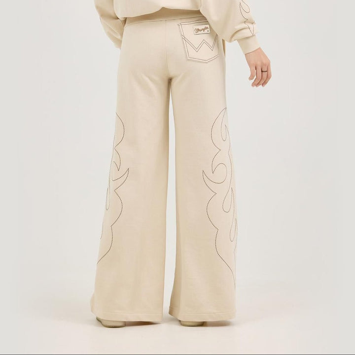 Wrangler® X Lainey Wilson Cowboy Sweatpants - Cream 112375657 - Double C Western SupplyWrangler