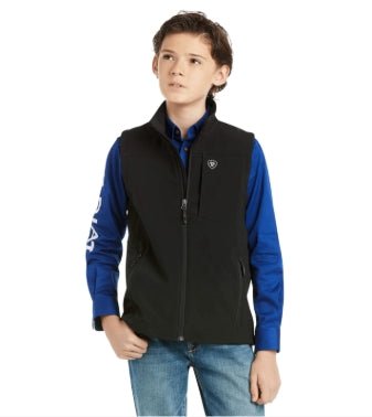 Youth Vernon 2.0 Softshell Vest Black - 10024058 - Double C Western SupplyAriat