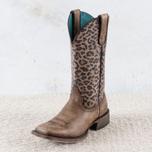 Load image into Gallery viewer, Ariat Leopard Square Toe Boots
