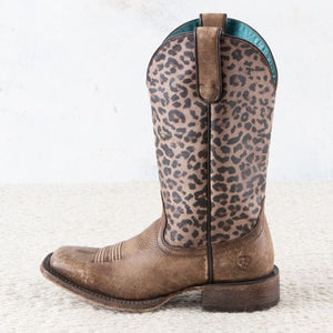 Ariat Leopard Square Toe Boots