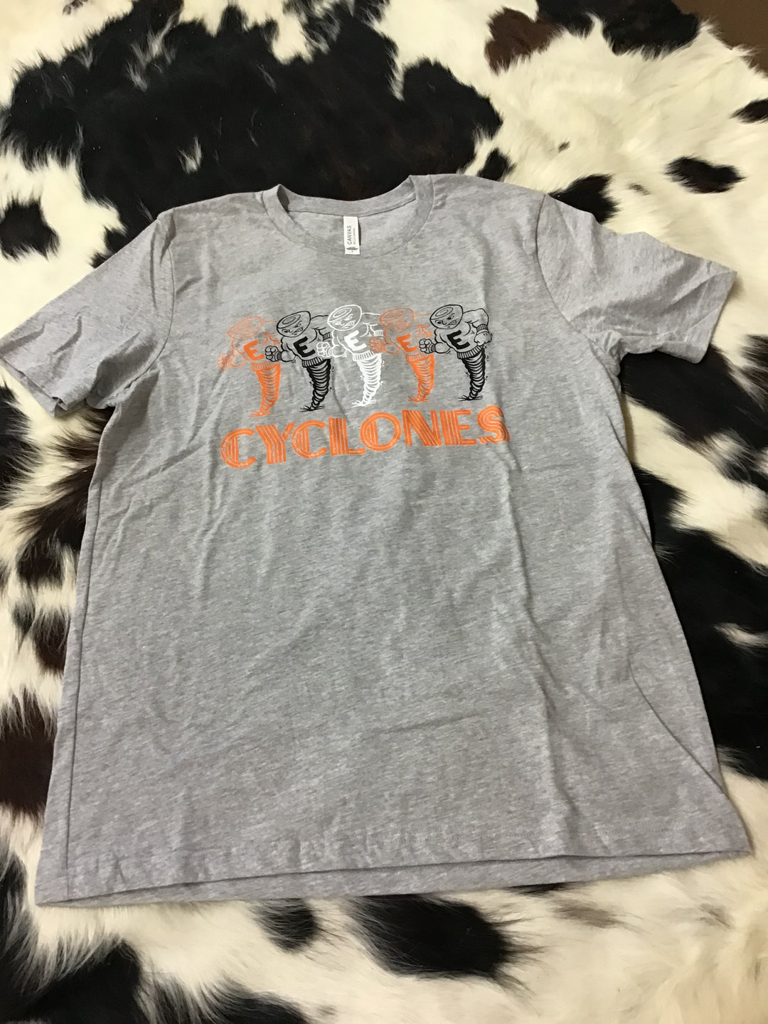 Elizabethton Cy1xwclones T-l,, T-Shirt Light Gray 5 Cyclones 60% off mom dad grads Tattered Bee Tattered Bee