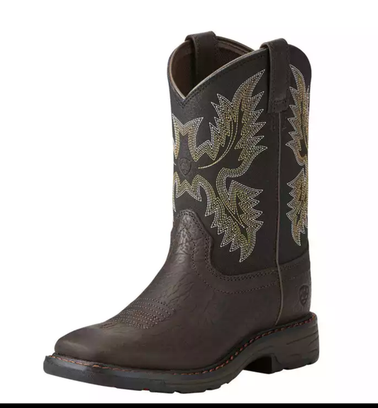 Kid’s Ariat Workhog Wide Square Toe ariatfootwear Double C Western Supply