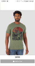 Load image into Gallery viewer, Wrangler guitar Sage Heather Tee
