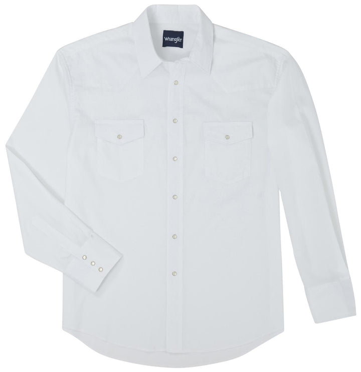 Sport Western Snap Shirt - Black And White Shirt Wrangler