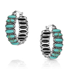 Load image into Gallery viewer, Earrings. Turquoise Run

