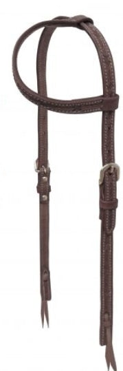 Argentina cow leather one ear headstall Double C Western Supply