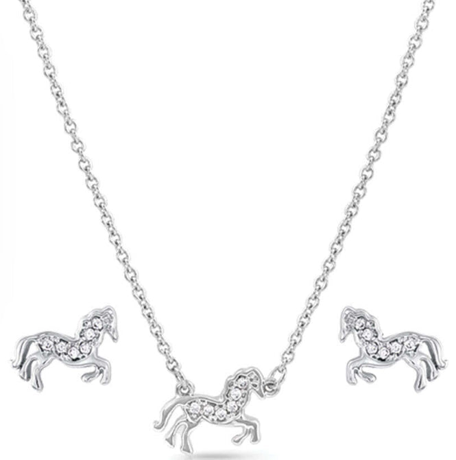 All The Pretty Horses Jewelry Set - Double C Western SupplyMontana Silversmiths