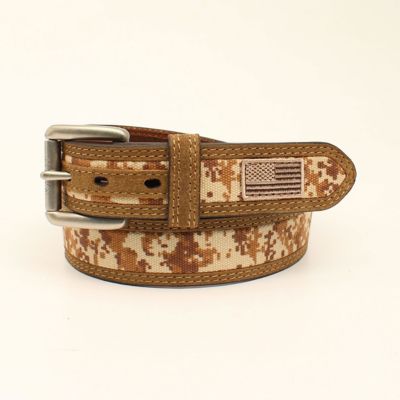 Ariat Camo USA Flag Belt - Double C Western SupplyAriat