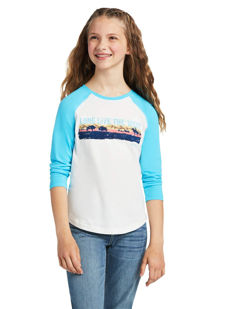 Ariat Girls Long Live Tee - Double C Western SupplyAriat