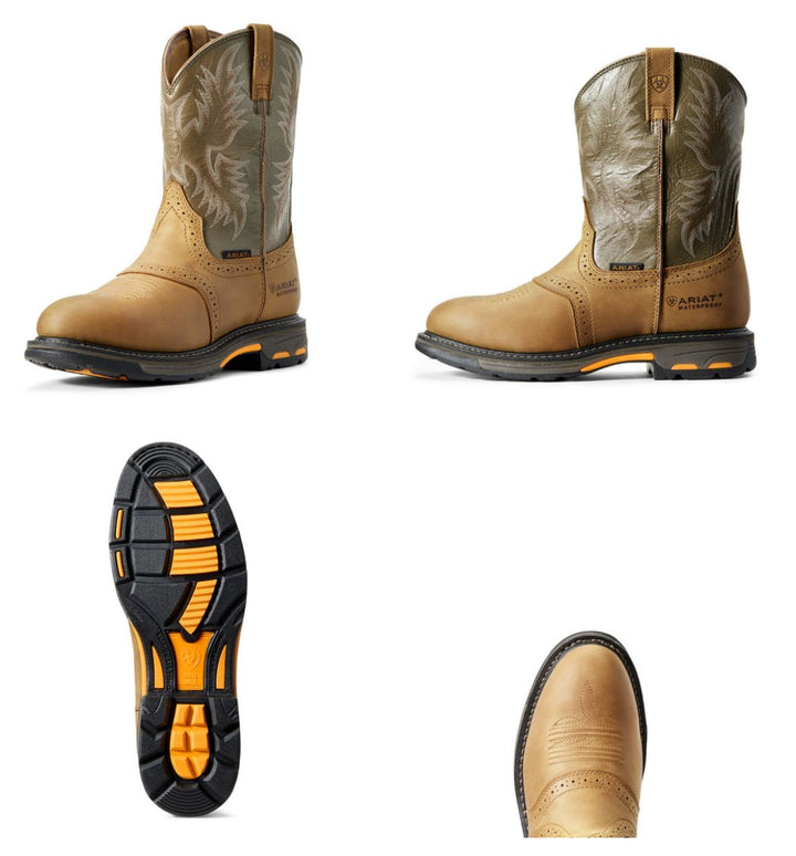 Ariat Mens WorkHog Waterproof Work Boot - Double C Western SupplyAriat