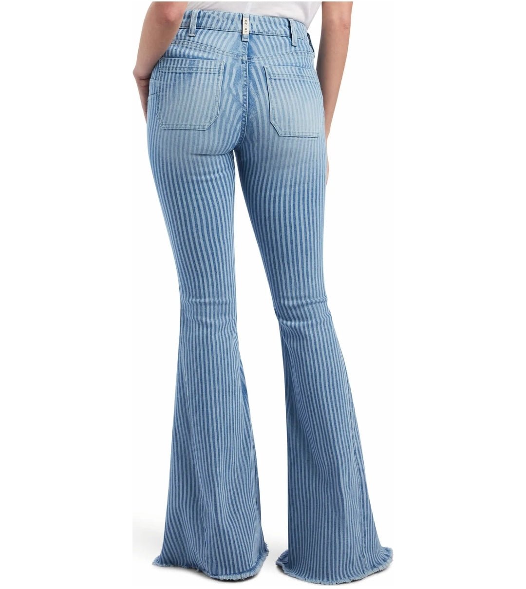 Ariat Women’s High Rise Laser Stripe Wide Leg - Double C Western SupplyAriat