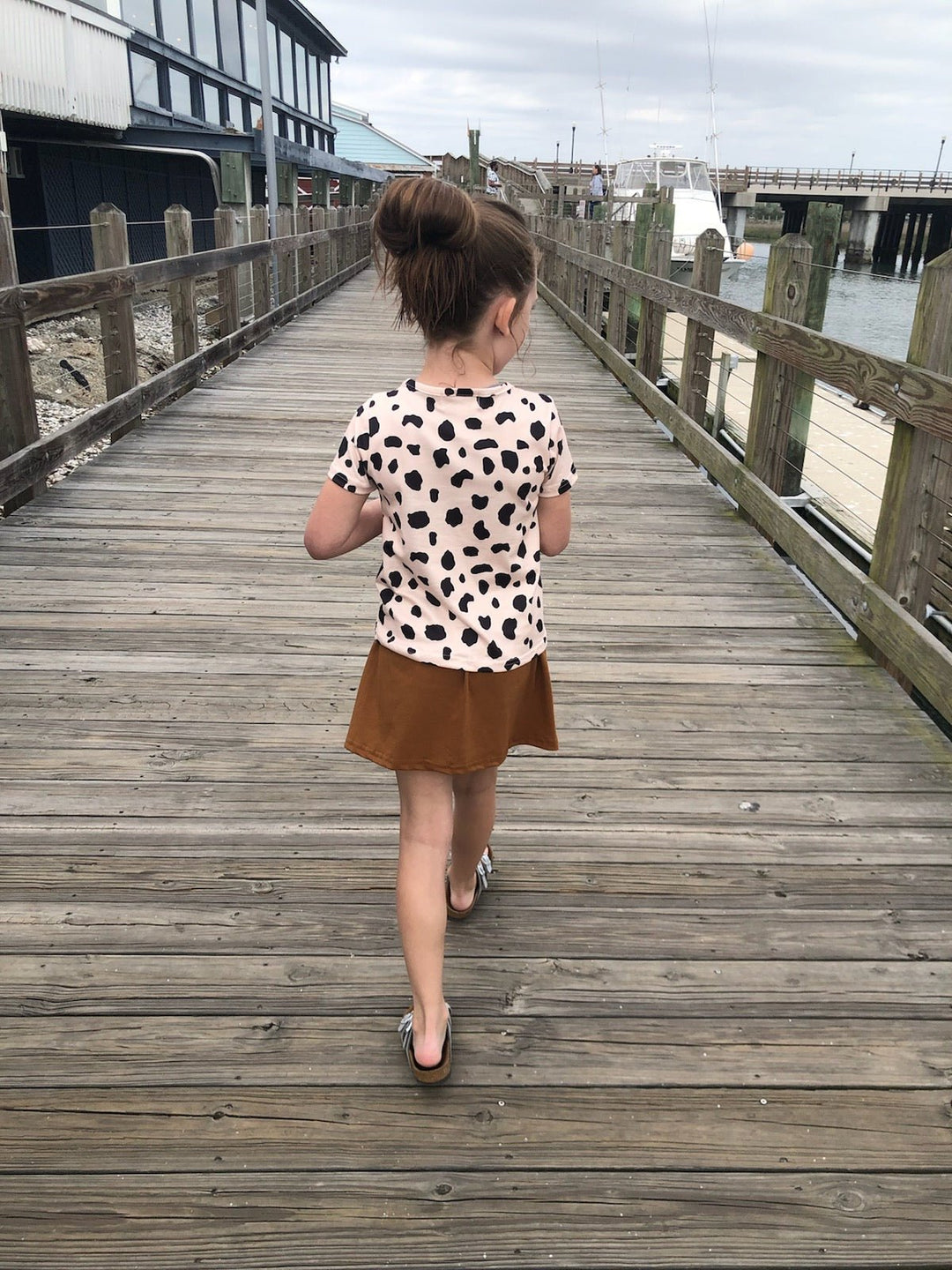 Cow Print Top &amp; Caramel Tie Skirt Set - Double C Western SupplyDouble C Western Supply