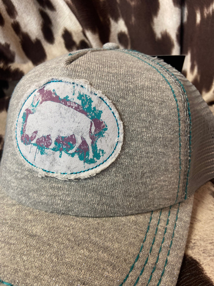 Gray womens trucker cap - Double C Western SupplyDouble C