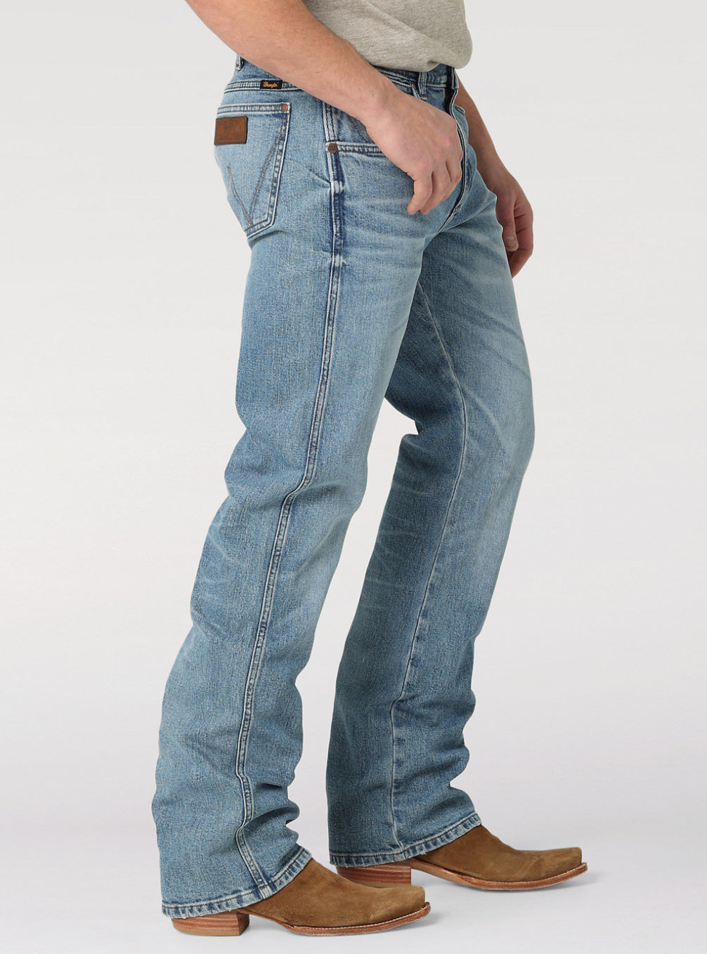 RETRO GREEN JEAN: MENS SLIM BOOT Wrangler