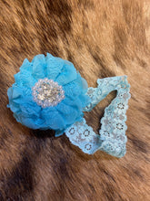 Load image into Gallery viewer, Lace baby girl flower head wrap
