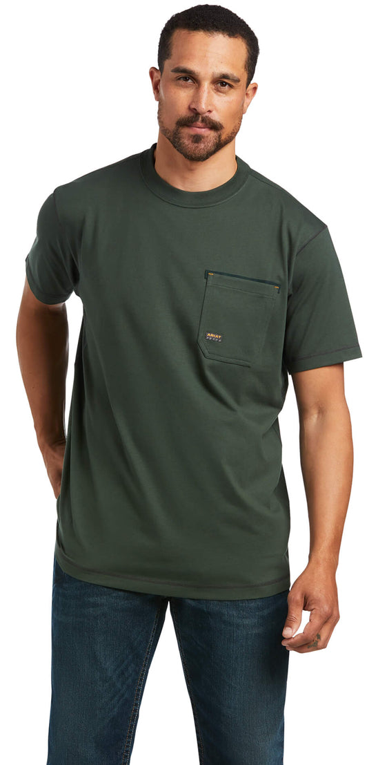 Mens Rebar Workman Tshirt ariatmens Ariat